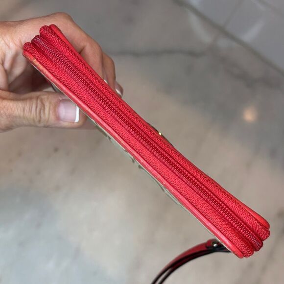 Coach Wristlet Y2K Wallet Jacquard Signature Logo Neon Leather Wristlet Wallet - Picture 11 of 16